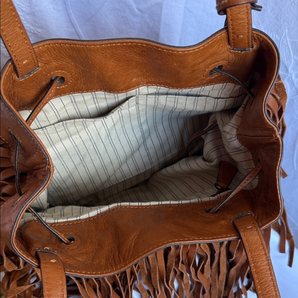 Frye Fringe Leather Shoulder Bag - Picture 7 of 15